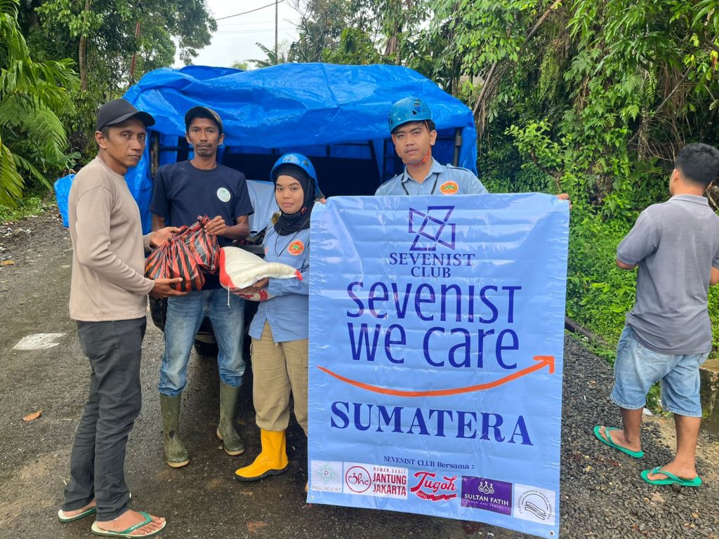 SEVENIST CLUB – SEVENIST WE CARE PEDULI BENCANA&nbsp;SUMATERA
